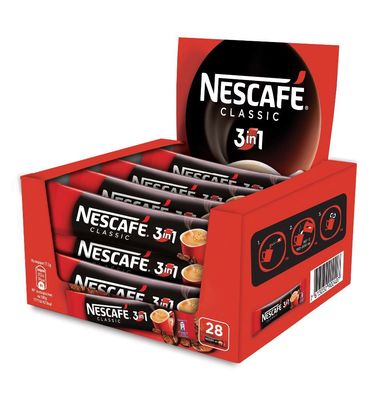 Nescafe 3-in-1 Instant Coffee Sticks Original 28ct