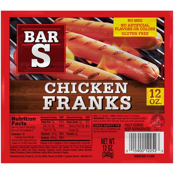 Bar S Hot Dogs Chicken Franks Bar S Hot Dogs Chicken Franks