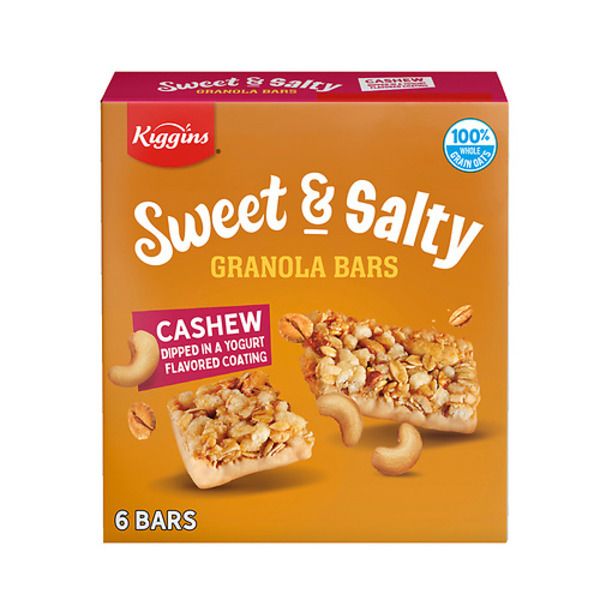 Granola Bars - Sweet & Salty Nut 6ct - Cashew Granola Bars - Sweet & Salty Nut 6ct - Cashew
