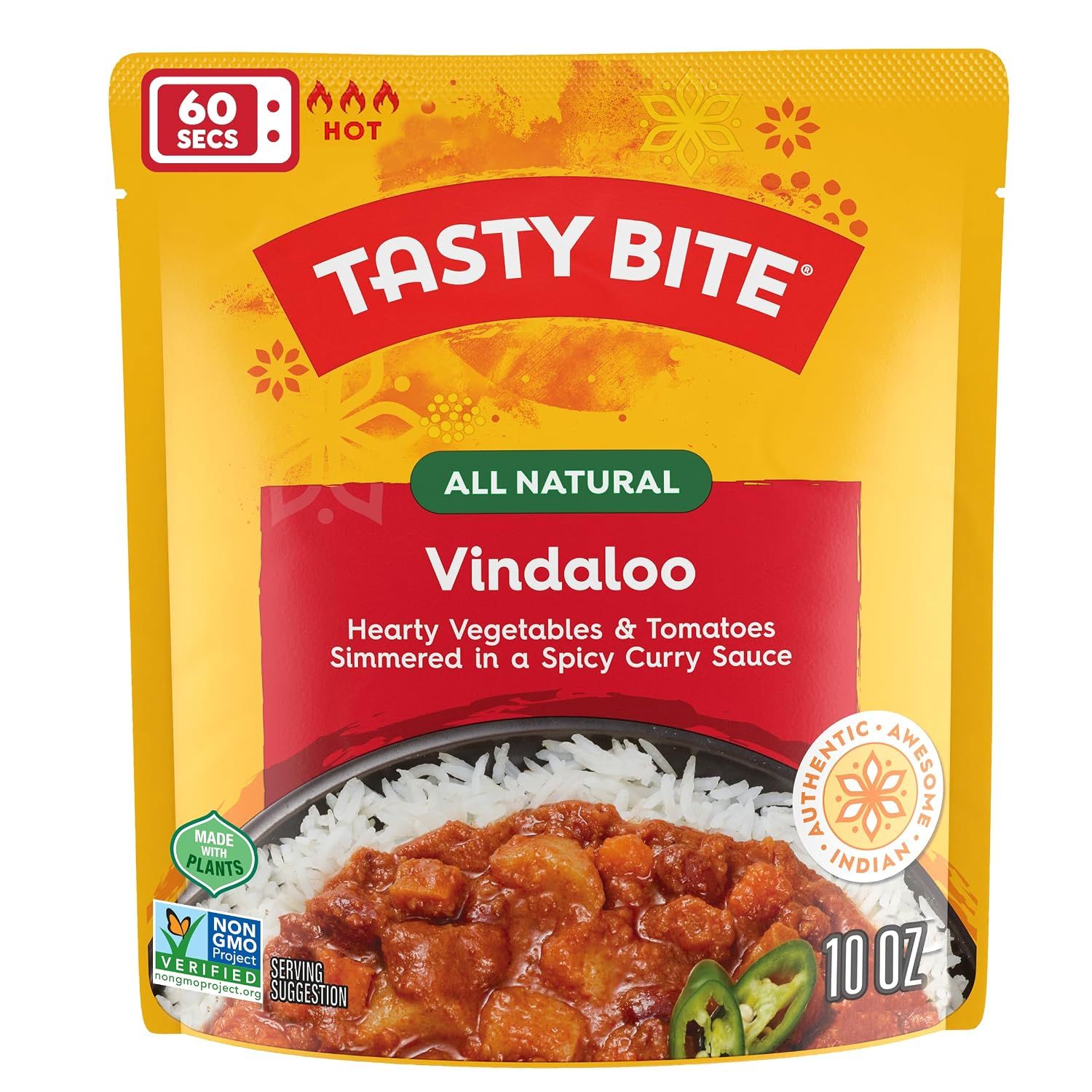 Tasty Bite Indian Microwave Pouches Vindaloo Tasty Bite Indian Microwave Pouches Vindaloo