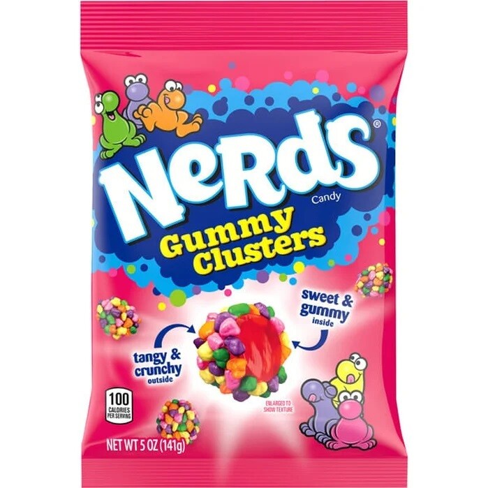 Peg Bags     Nerds Gummy Clusters - Rainbow