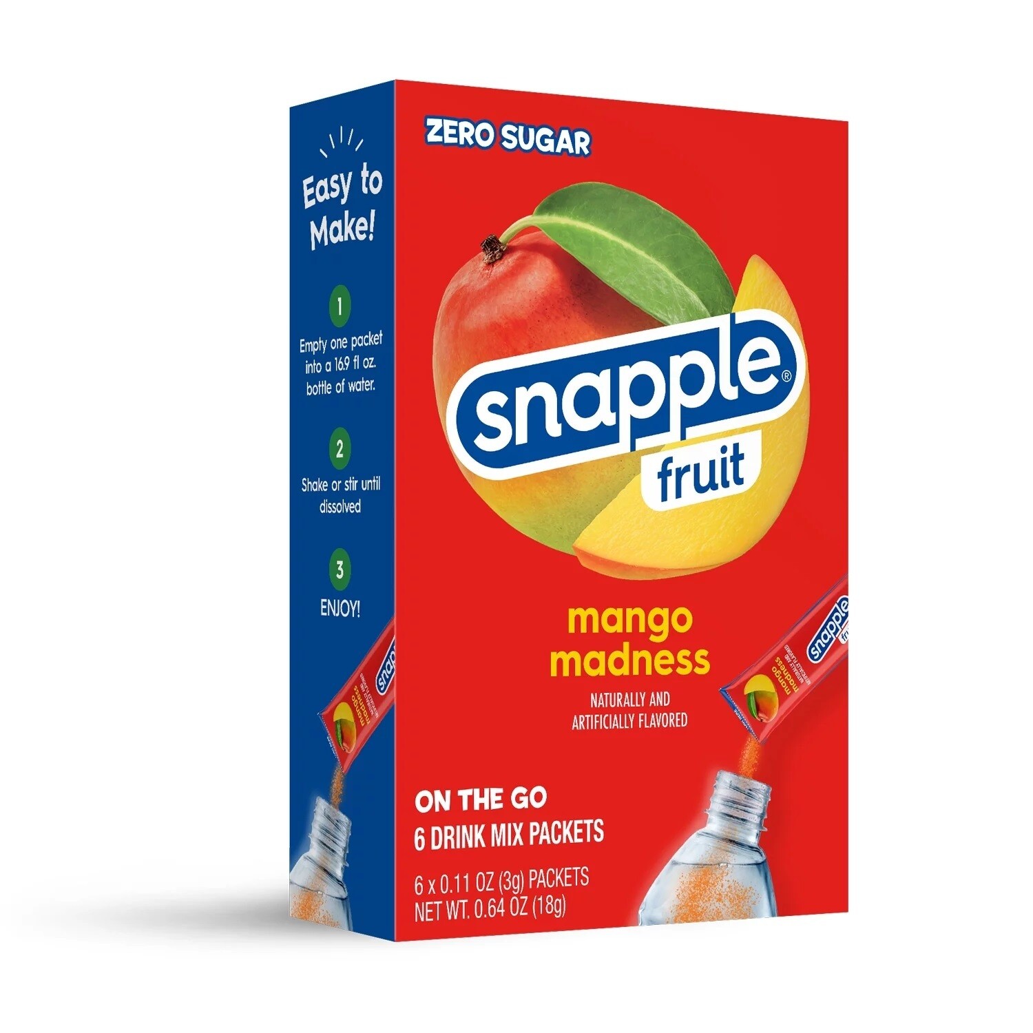 Snapple Mango Madness 6ct - (add to 16.9oz water) Snapple Mango Madness 6ct - (add to 16.9oz water)