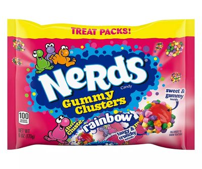 Fun Bags     Nerds Gummy Clusters - Rainbow Treat Packs