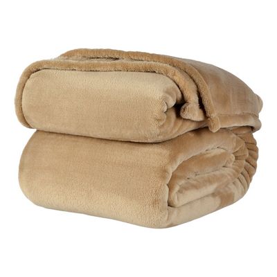 Berkshire Fire-retardant Twin-sized 100% Polyester Plush Blanket 66" x 90"