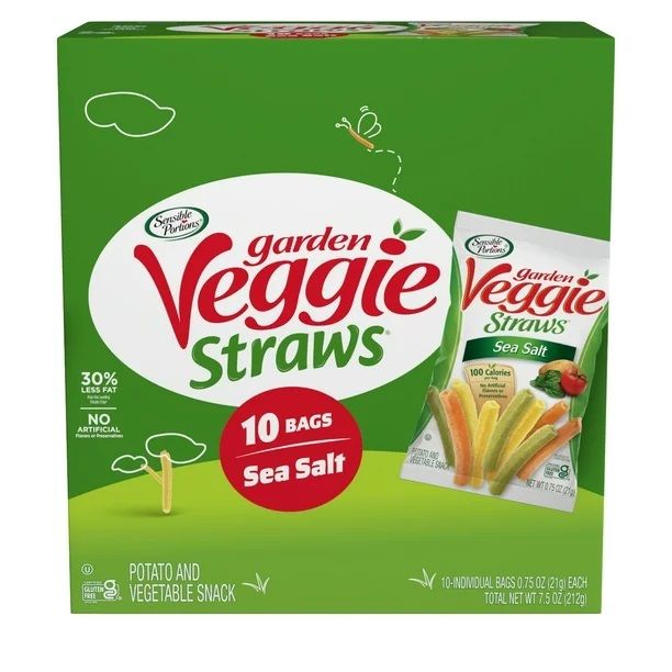 Sensible Portions Garden Veggie Straws - Sea Salt 10ct