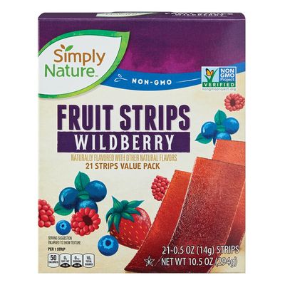 Simply Nature Fruit Strips 21ct - Wildberry (now Aldi brand)