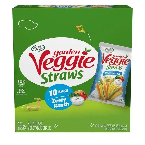 Sensible Portions Garden Veggie Straws - Zesty Ranch 10ct Sensible Portions Garden Veggie Straws - Zesty Ranch 10ct