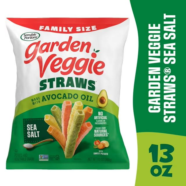 Sensible Portions Garden Veggie Straws - Sea Salt