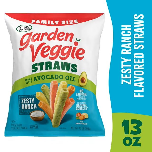 Sensible Portions Garden Veggie Straws - Zesty Ranch Sensible Portions Garden Veggie Straws - Zesty Ranch