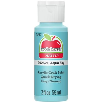 Apple Barrel Matte Acrylic Craft Paint, 2oz bottles     Aqua Sky