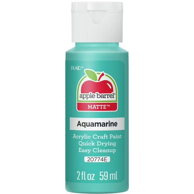 Apple Barrel Matte Acrylic Craft Paint, 2oz bottles     Aquamarine
