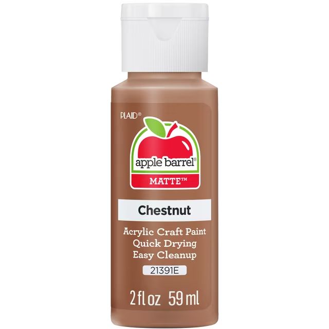 Apple Barrel Matte Acrylic Craft Paint, 2oz bottles     Chestnut