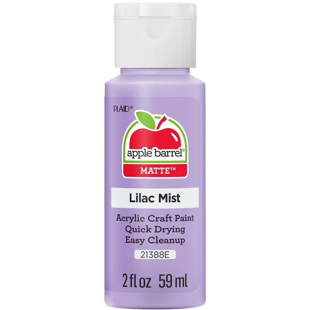 Apple Barrel Matte Acrylic Craft Paint, 2oz bottles     Lilac Mist