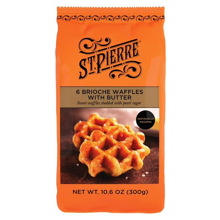 St. Pierre Brioche Waffles with Butter 6ct St. Pierre Brioche Waffles with Butter 6ct