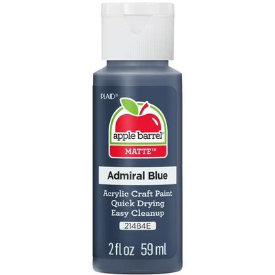 Apple Barrel Matte Acrylic Craft Paint, 2oz bottles     Admiral Blue
