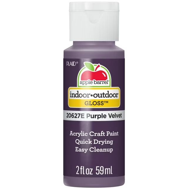 Apple Barrel Gloss Acrylic Craft Paint, 2oz bottles     Purple Velvet