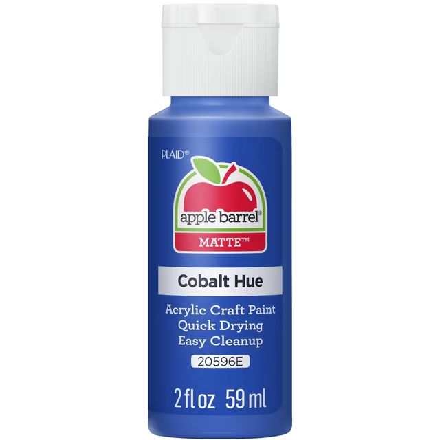 Apple Barrel Matte Acrylic Craft Paint, 2oz bottles     Cobalt Hue