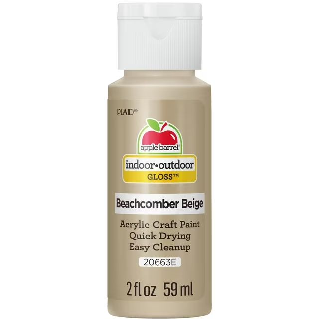 Apple Barrel Gloss Acrylic Craft Paint, 2oz bottles     Beachcomber Brown