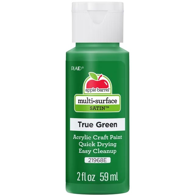Apple Barrel Multi-Surface Acrylic Craft Paint, 2oz bottles     True Green
