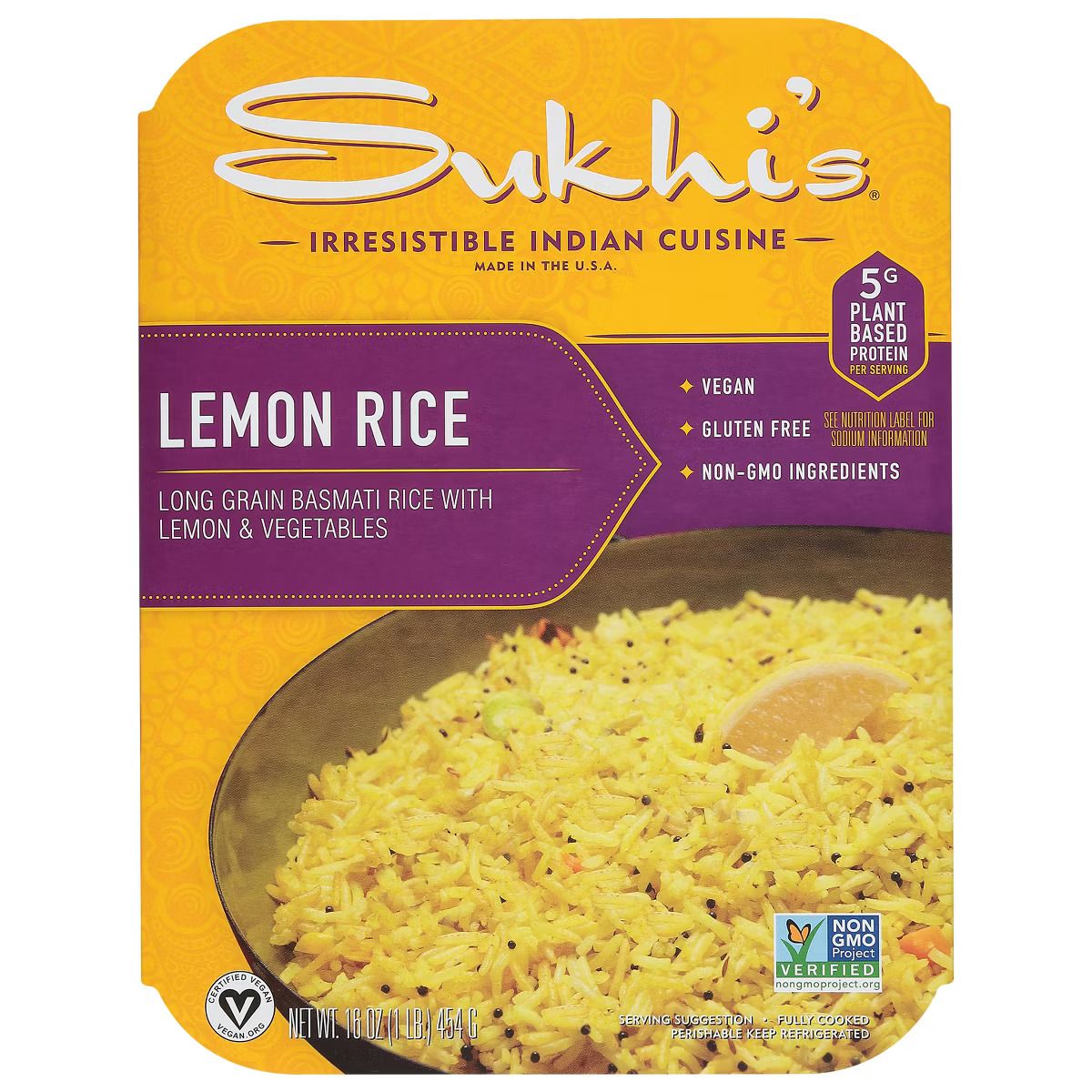 Sukhi’s Indian Cuisine Vegan Lemon Rice