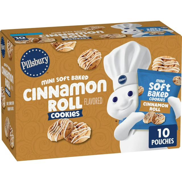Pillsbury Soft Baked Cookies Cinnamon Roll 10ct