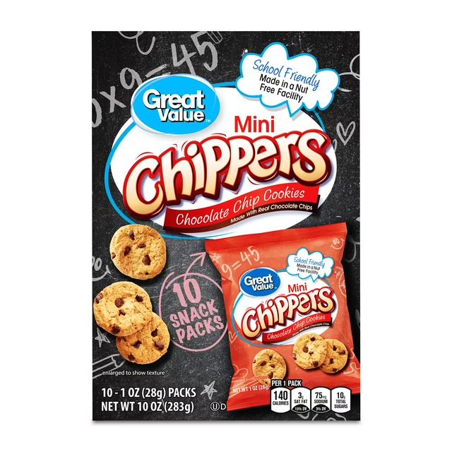 Great Value Mini Cookies 10ct - Chippers