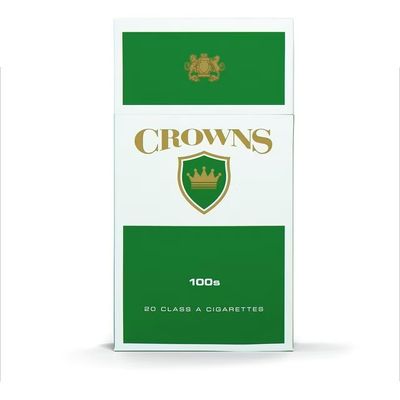 Crowns Dark Green 100's Pack Crowns Dark Green 100's Pack