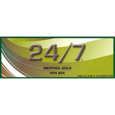 24/7 Menthol Gold 100's Carton 24/7 Menthol Gold 100's Carton