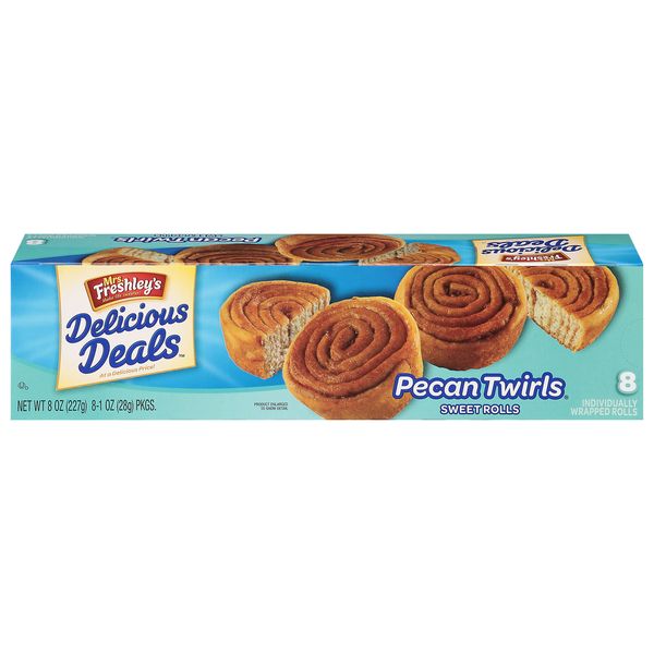 Mrs. Freshleys     Pecan Twirls 8ct