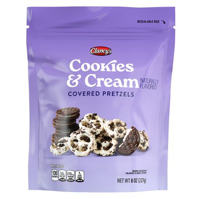 Clancy's     Cookies &amp; Cream Covered Pretzels