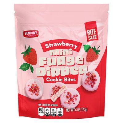 Benton's Mini Fudge Dipped Cookie Bites - Strawberry
