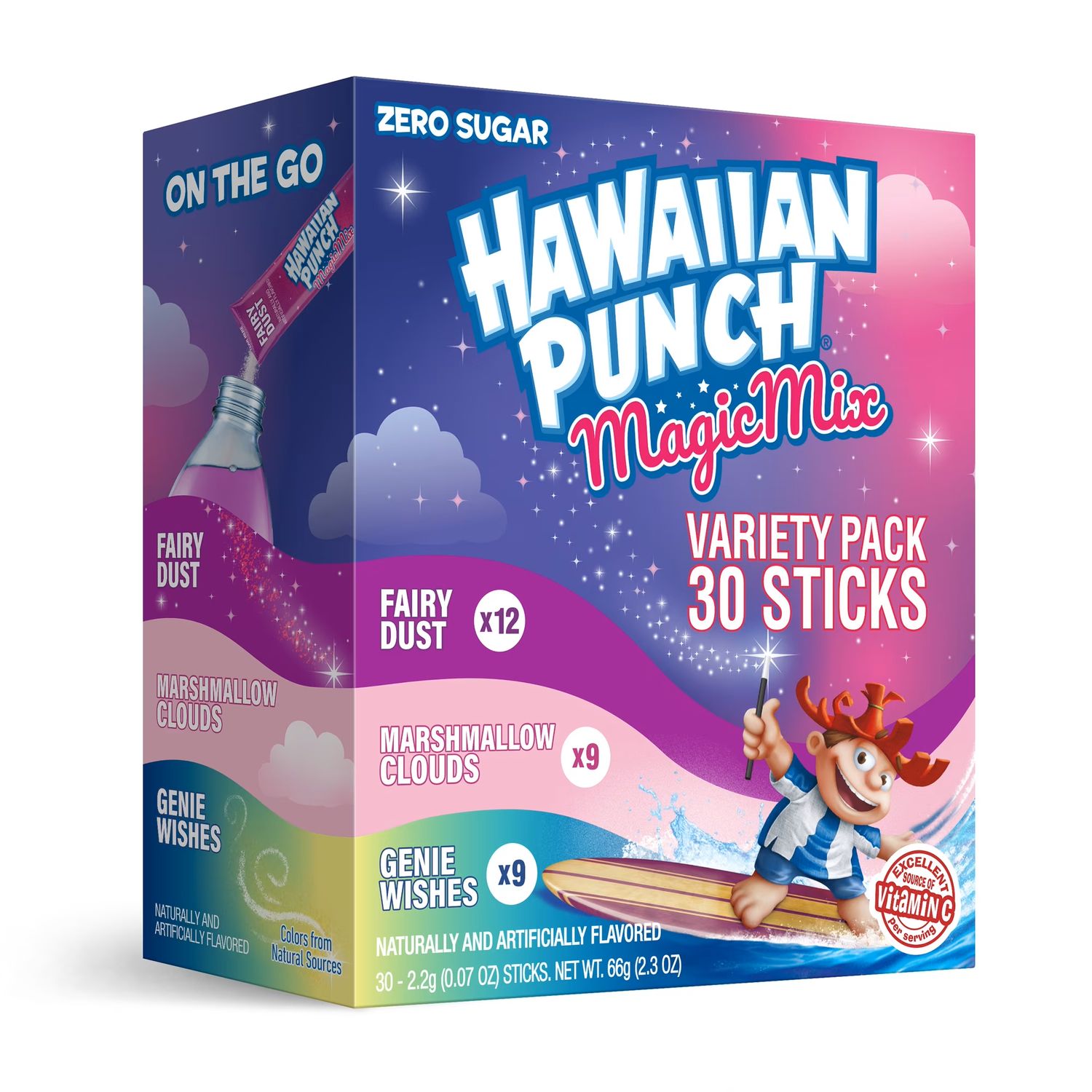 Hawaiian Punch Singles-to-Go (add to 16.9oz water)     Magic Mix Variety Pack 20ct