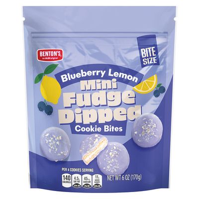 Benton's Mini Fudge Dipped Cookie Bites - Blueberry Lemon