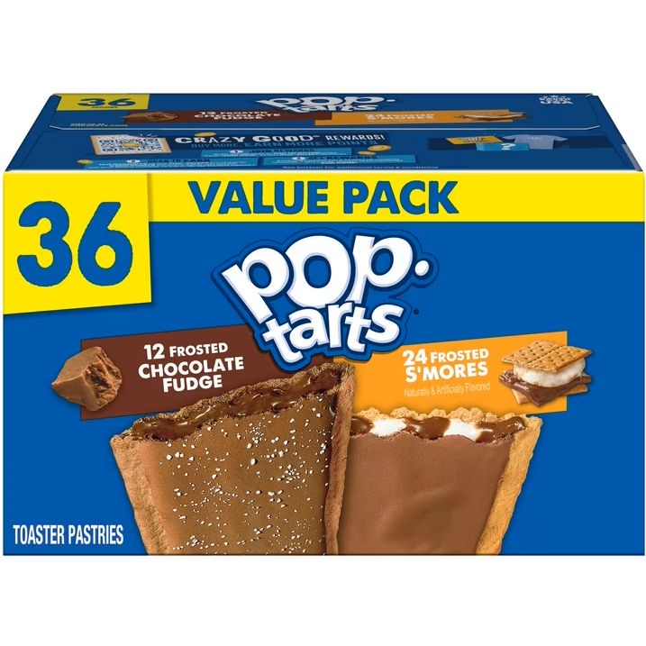 Pop Tarts 36ct Value Pack (12 Chocolate Fudge &amp; 24 S'mores)