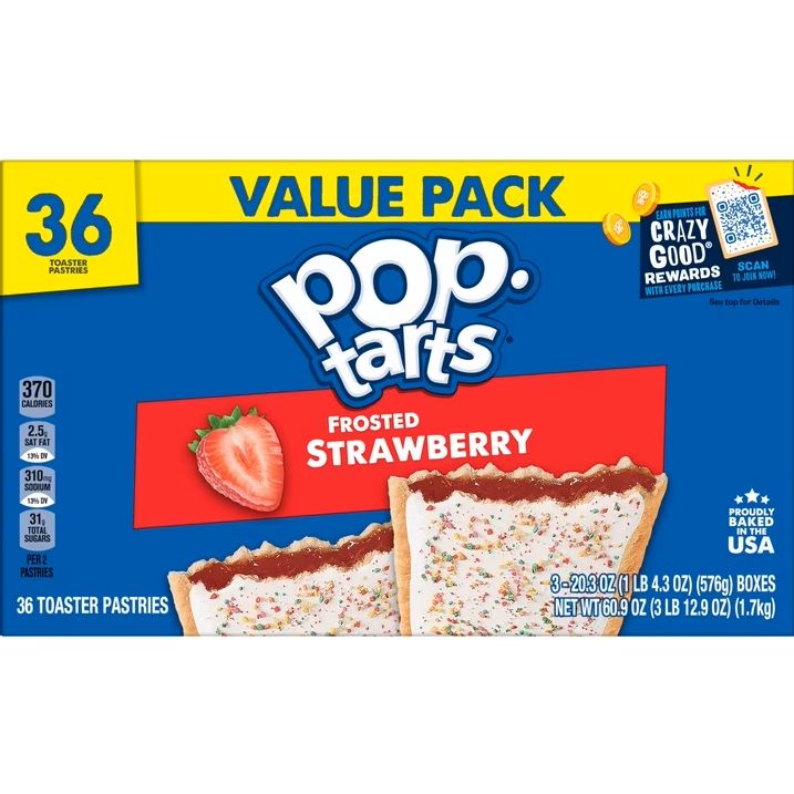 Pop Tarts 36ct Value Pack (Strawberry)