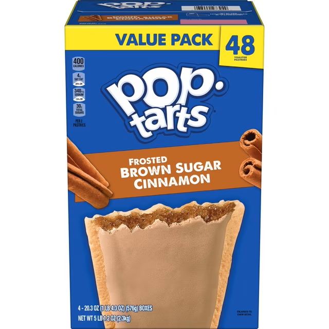 Pop Tarts 48ct Club Pack (Brown Sugar Cinnamon)