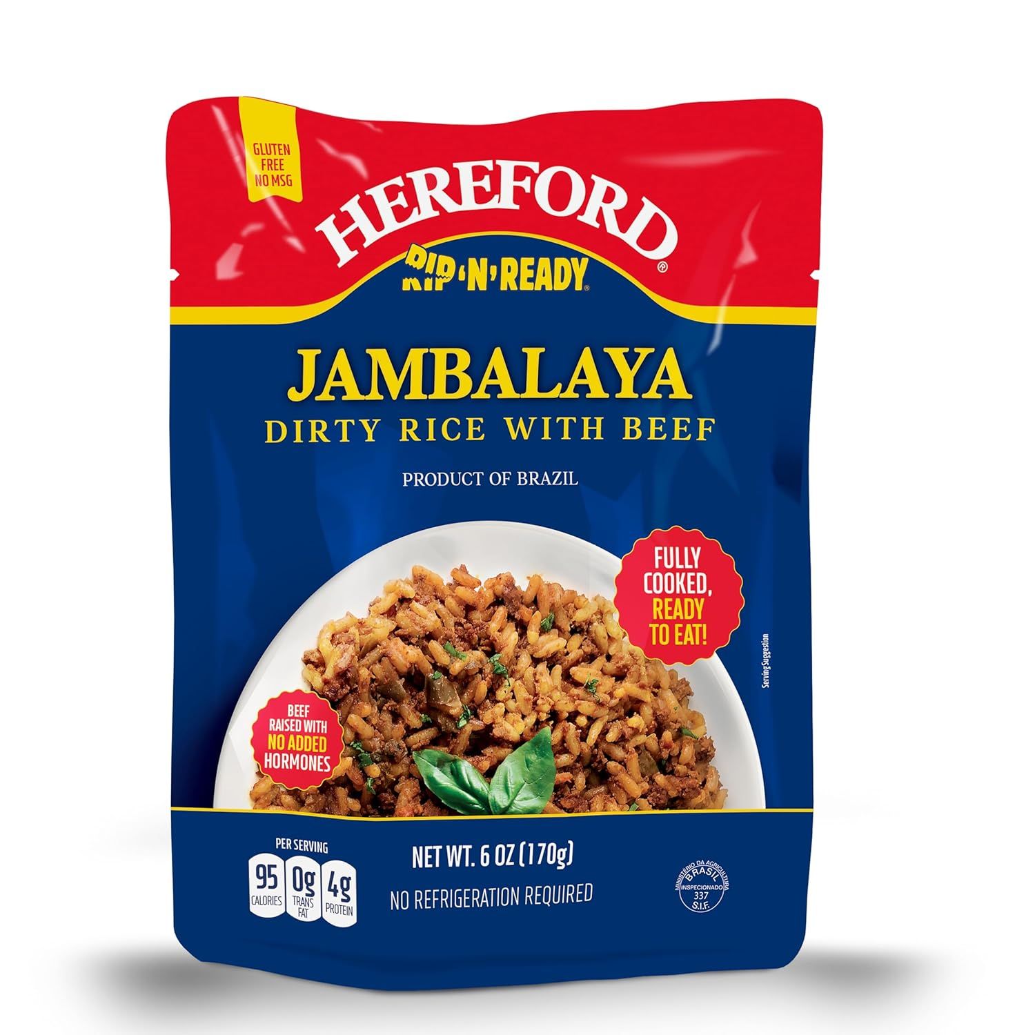 Hereford Rip-n-Ready Jambalaya Dirty Rice with Beef