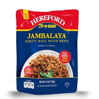 Hereford Rip-n-Ready Jambalaya Dirty Rice with Beef