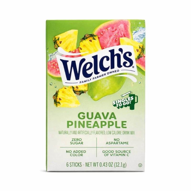 Welch's 6ct - (add to 16.9oz water)     Guava Pineapple
