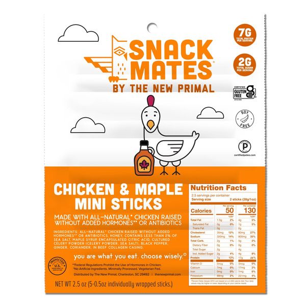Snack Mates Chicken &amp; Maple Mini Sticks 5ct