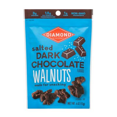 Diamond Walnuts - Salted Dark Chocolate Diamond Walnuts - Salted Dark Chocolate