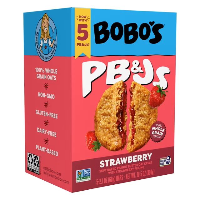 Bobos PB&amp;Js Oat Crust with Strawberry Filling 5ct