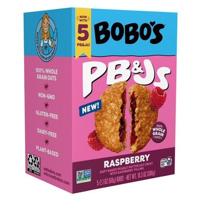Bobos PB&amp;Js Oat Crust with Raspberry Filling 5ct