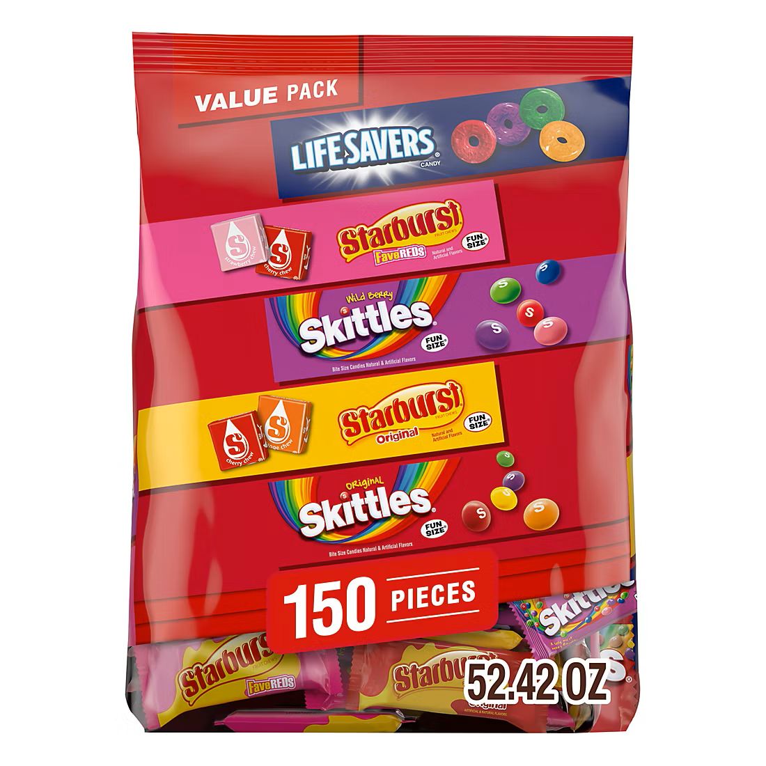 Party Bag - Skittles Starburst Lifesavers Value Pack 150ct