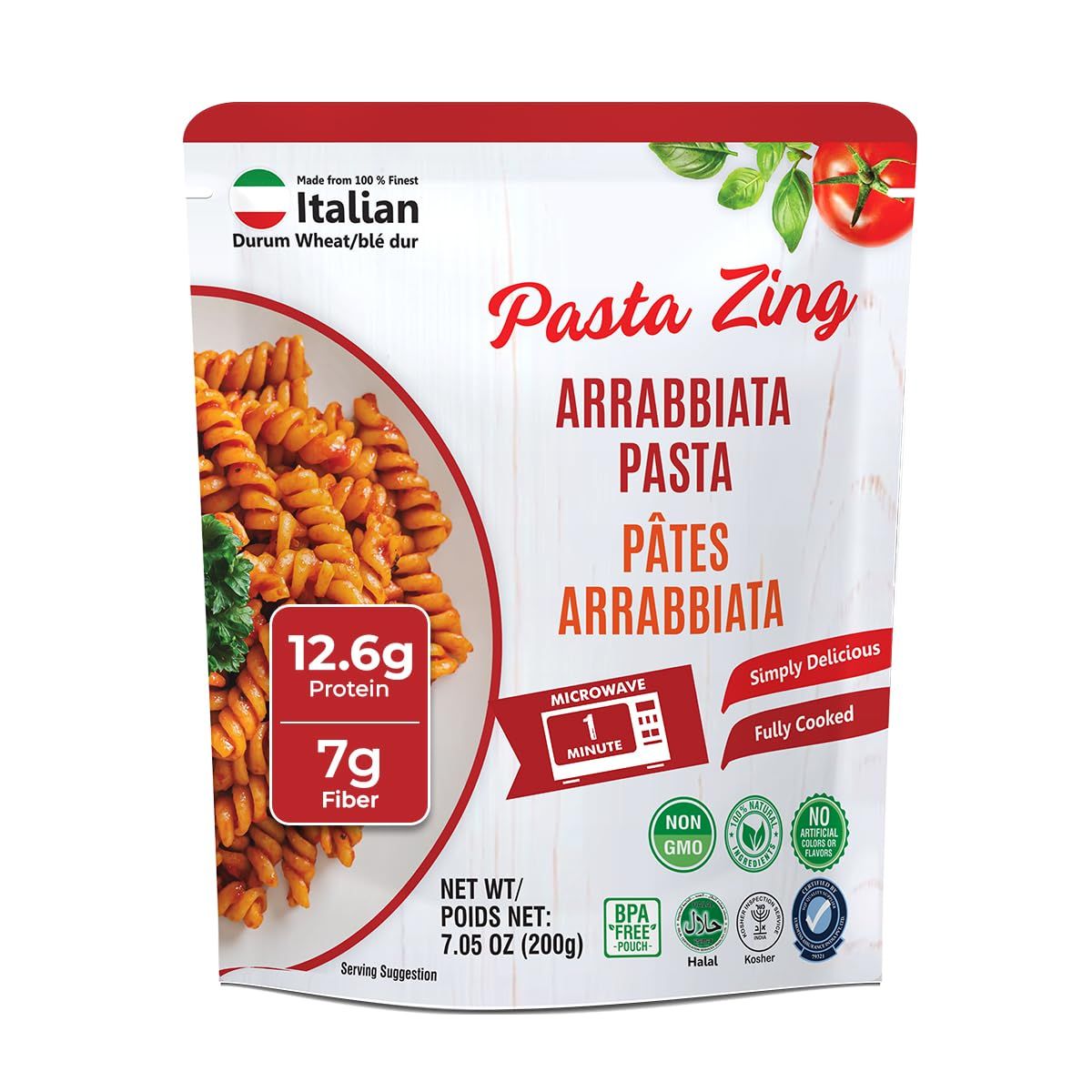 Pasta Zing Heat & Eat Microwavable Pouch - Arrabbiata Pasta Pasta Zing Heat & Eat Microwavable Pouch - Arrabbiata Pasta