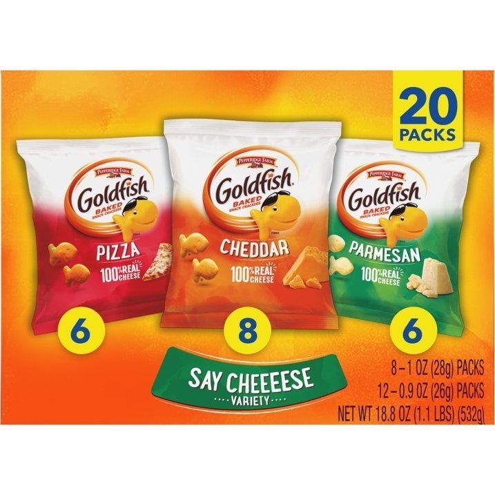 Goldfish Say Cheese Variety Pack 20ct Goldfish Say Cheese Variety Pack 20ct