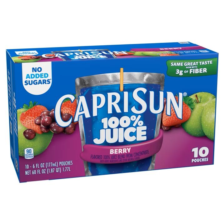 Capri Sun 100% Juice 10ct - Berry Capri Sun 100% Juice 10ct - Berry
