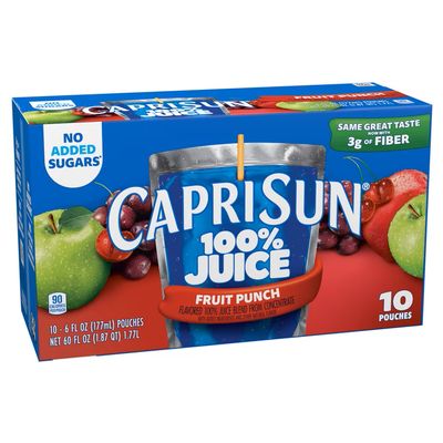 Capri Sun 100% Juice  10ct - Fruit Punch
