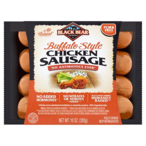 Black Bear Chicken Sausage - Buffalo Style Black Bear Chicken Sausage - Buffalo Style