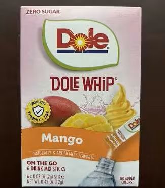 Dole Whip Mango (add to 16.9oz water) 6ct Dole Whip Mango (add to 16.9oz water) 6ct